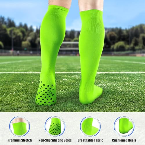 JASGOOD Baseball Socks and Belt Combo Set Softball Socks Youth Grip Soccer Socks for Adult Non-Slip Football Sport Sock2