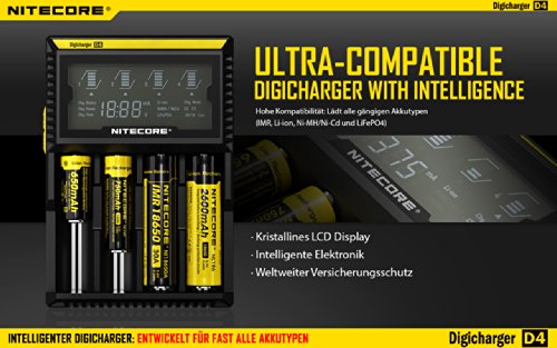 Cargador Nitecore D4EU contra el deterioro de tus baterías 2
