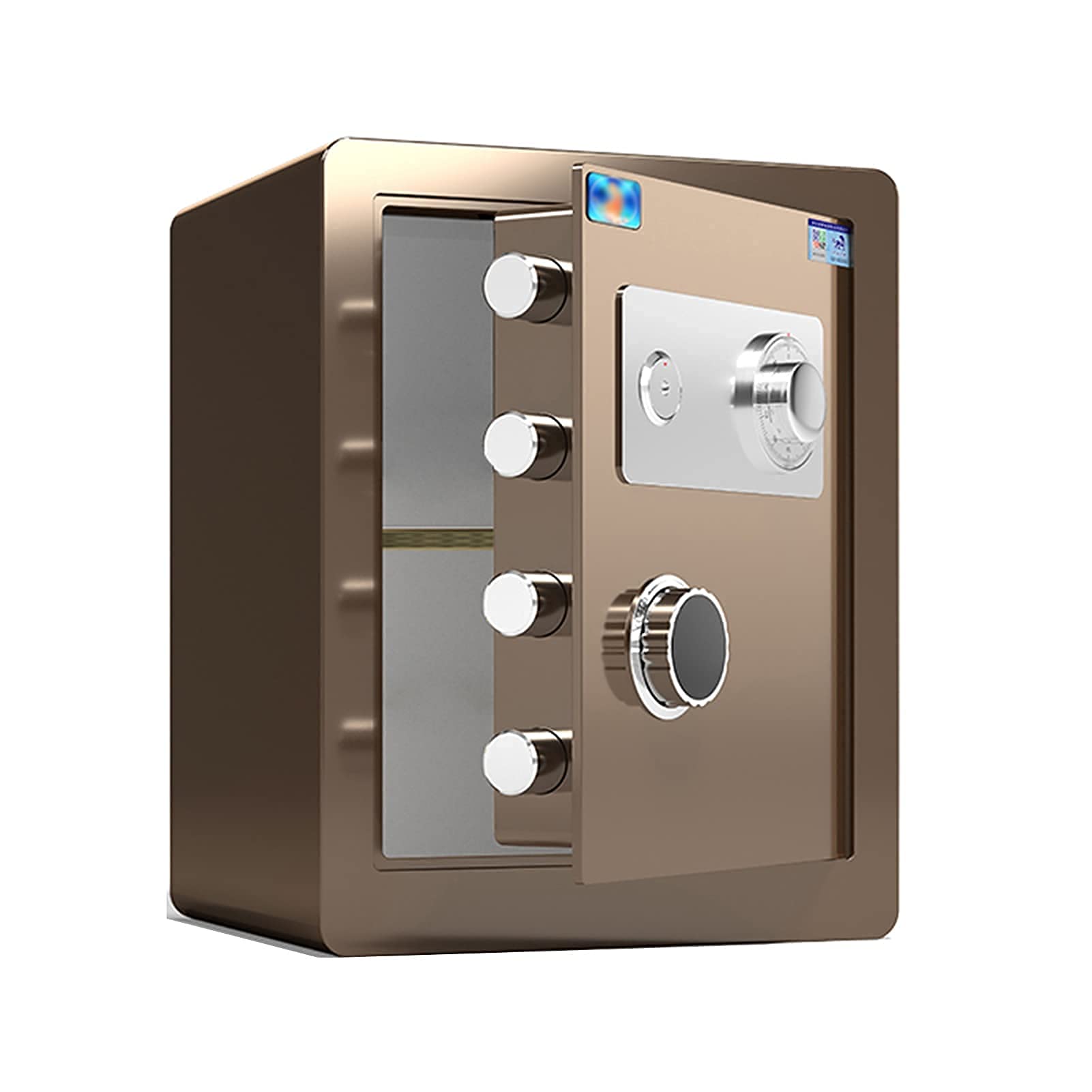 Cassetta di Sicurezza Resistente e Impermeabile Cassetta di Sicurezza Armadietto Digitale Cassaforte in Acciaio ignifugo Antifurto e Anti-Perforazione Chiave con codice Meccanico per chiudere Il