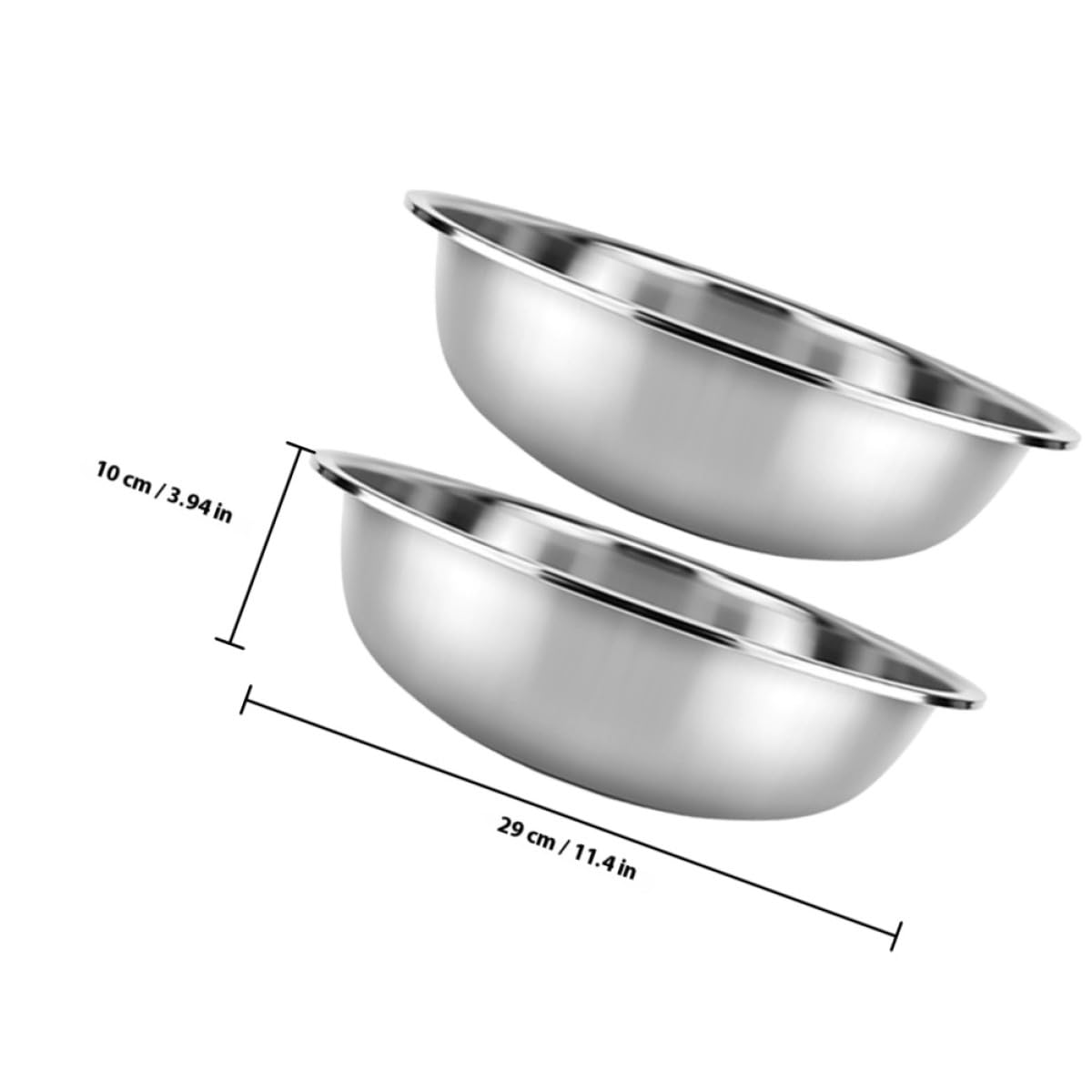 Set di 2 colini per verdure in acciaio inox, multifunzionali, facili da pulire, design rotondo per un lavaggio e una preparazione efficienti degli alimenti