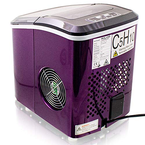 Eiswürfelmaschine Edelstahl Eiswürfelbereiter Eiswürfel Ice Maker Eis Maschine Icemaker (Lila) – Bild 5