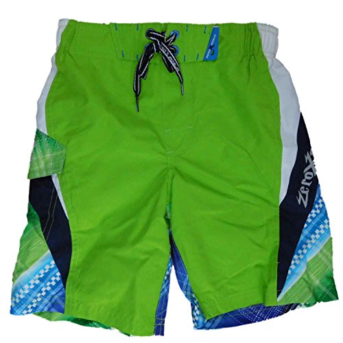 Boys Green Cargo Swim Trunks Board Shorts 4 #TOP6