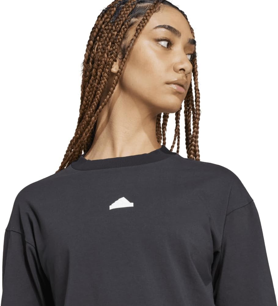 Adidas Womens Future Icon 3-Stripes Long Sleeve T-Shirt - Image 6