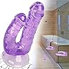 Roluck Doppeldildos mit Starken Saugnäpfen, Anal Vagina Sexspielzeug Doppelend-Dildo für Frauen, Realistischer Dildo Sexspielzeug Anal Plug für Frauen Männer Lesben Paare #4