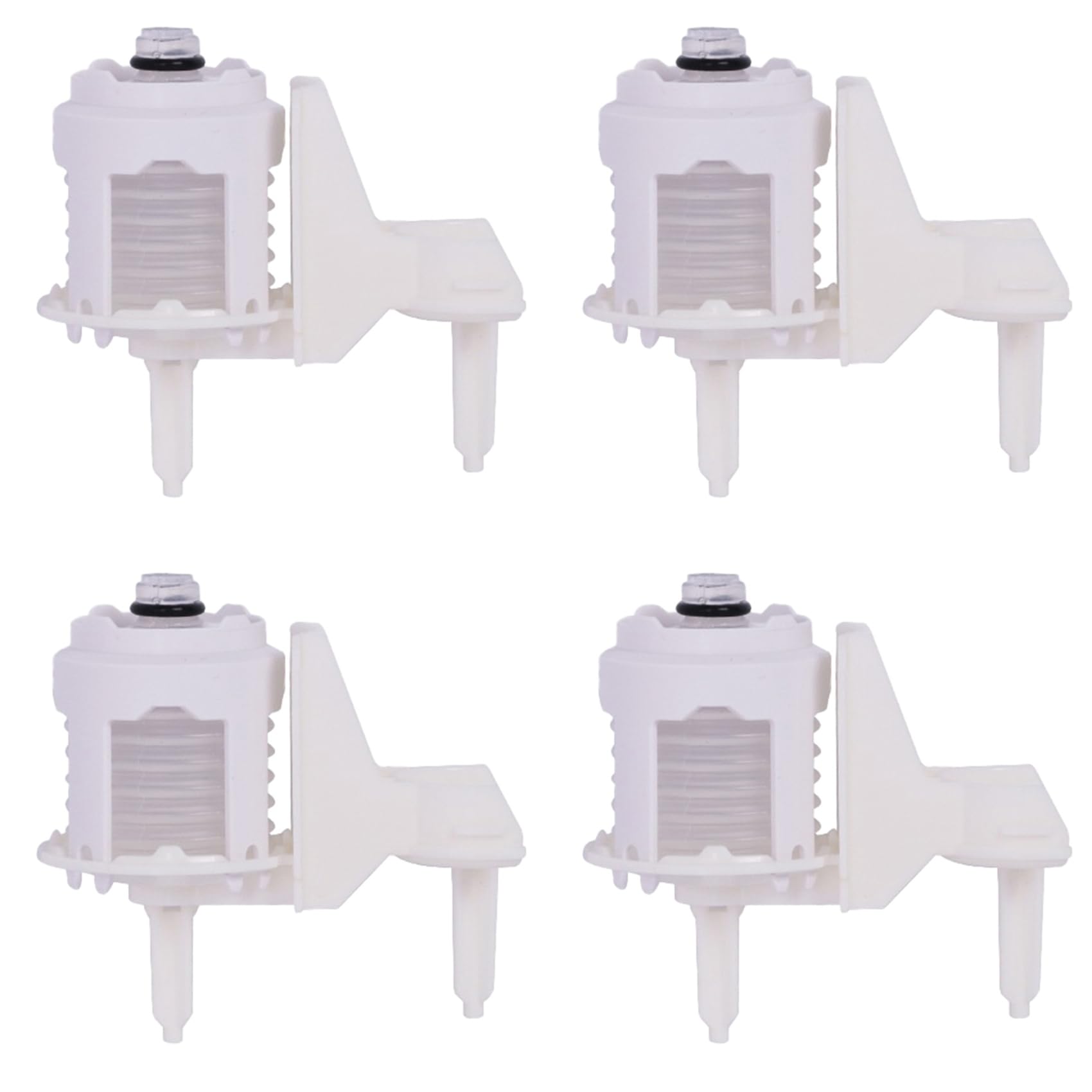 Bouton pneumatique double chasse : lot de 4 pour mécanisme de réservoir caché