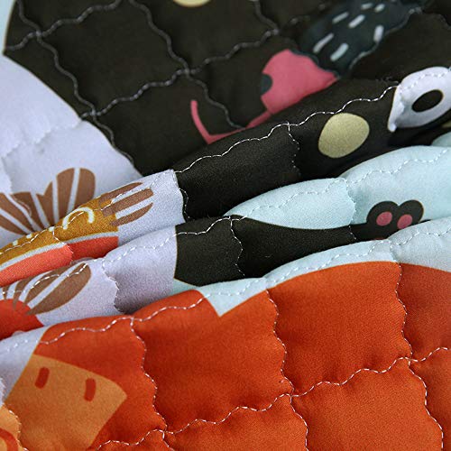 HIL Cartoon Kleurenpatroon Antislipmat Voor Kinderen Baby Kruipmat Rond Vloerkleed Kinderen Spelen Spelmat Opbergmat Voor Speelgoed Picknickmat Vloermat Voor Kinderen Meisje Jongen Kind Vloerkleed,B - Afbeelding 3