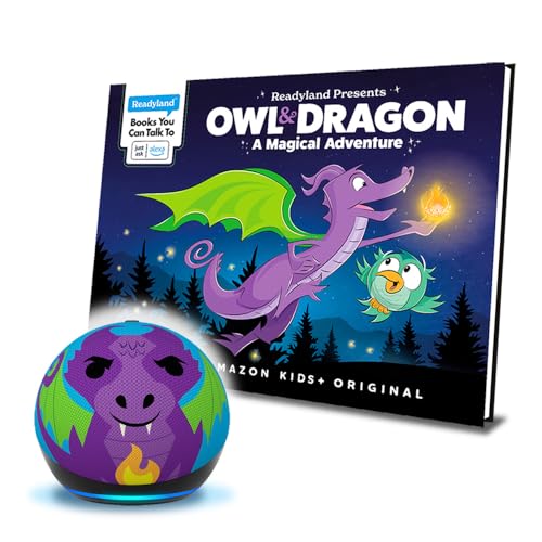 Image of Echo Dot (5th Gen) Kids and Readyland Alexa Interactive Book Bundle | Dragon