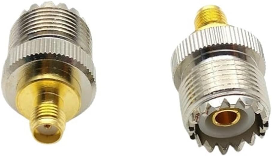 50PCS UHF SO-239 Female Jack to SMA Female/SMA Male RF Adapter Connector(UHF to SMA Male)