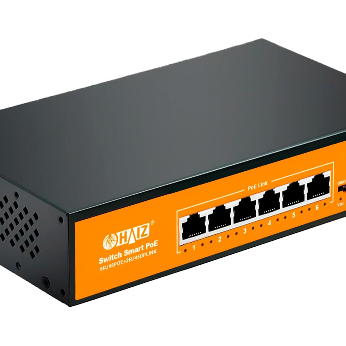 Haiz Switch Smart Poe 08 Portas Gigabit + 02 Portas Uplink Gigabit
