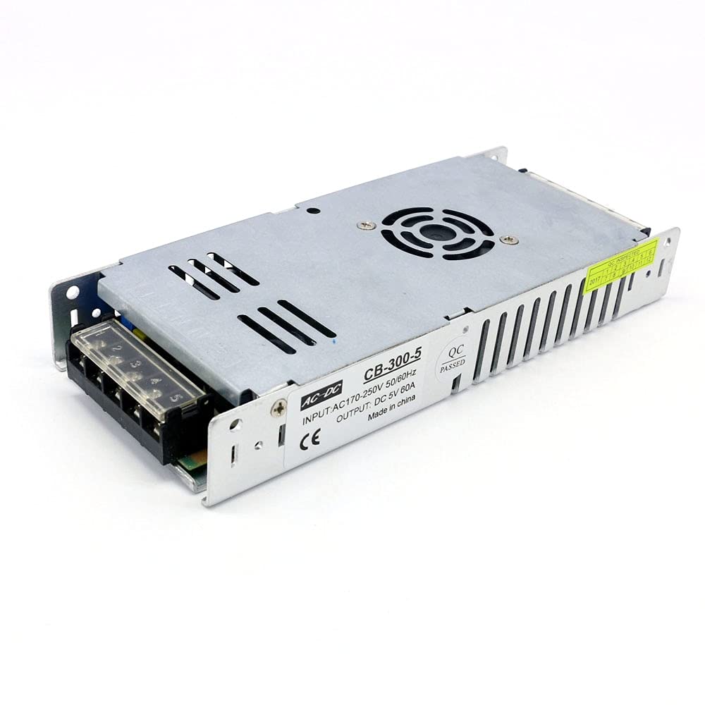 Alimentatore Interruttore Dc. 5 V 60A 300W. Display Driver Alimentatore AC 220V Ingresso Super Slim Volume Trasformatore di Alimentazione
