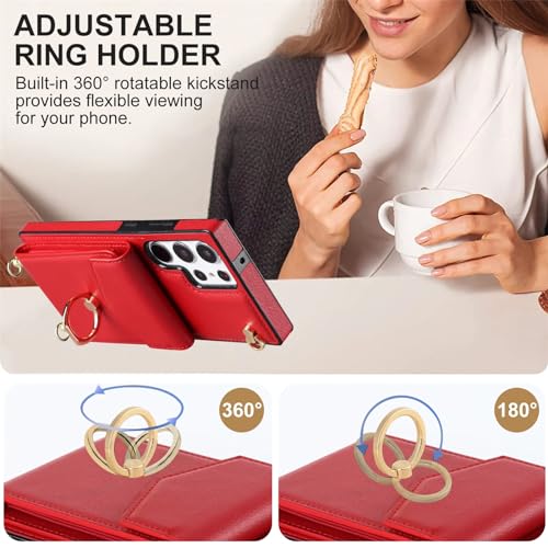 Étui en cuir PU pour Samsung S24 Plus avec blocage RFID haut de gamme - 5