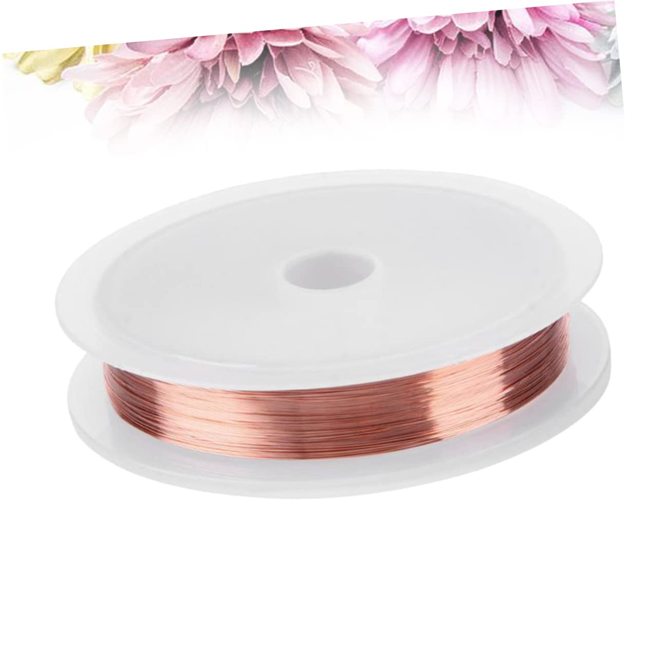 Mipcase 2pcs Rose Gold Copper Wire for Jewelry Nail Art for Manicure Supplies and Easy to Use for Unique Designs