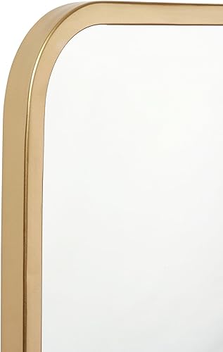 Miniatura 5 de Flash Furniture Jada - Espejo de cristal decorativo para pared con esquinas redondeadas, para baño y sala de estar, se cuelga horizontal o vertical,