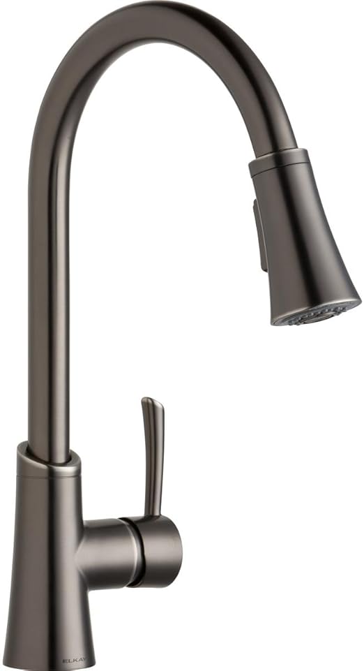 Elkay LKGT3031AS Gourmet Antique Steel Single Lever Pull-down Spray Kitchen Faucet Elkay LKGT3031AS Gourmet Antique Steel Single Lever Pull-down Spray Kitchen Faucet