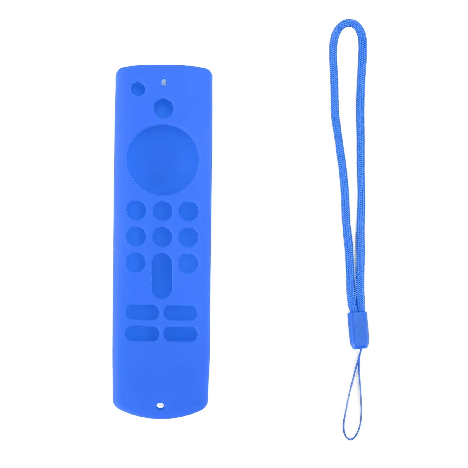 Funda Protectora de Silicona Suave para Mando a Distancia TV Stick, Antideslizante con Cordón, Recortes Precisos, Ligera, 3.ª Generación (Blue)