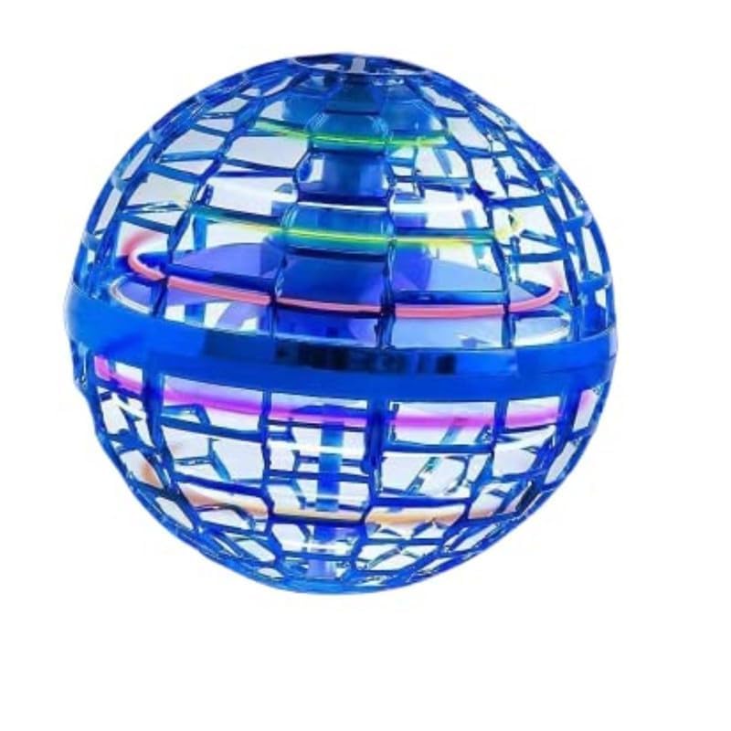Image of Drumstone 𝗦𝗽𝗲𝗰𝗶𝗮𝗹 𝟓 𝗬𝗲𝗮𝗿 𝗪𝗮𝗿𝗿𝗮𝗻𝘁𝘆 Flying Ball Toy Magic Boomerang Spinner with RGB Lights | USB Rechargeable Flying Orb Fidget Toy | Hand Controlled Drone Ball for Kids & Adults