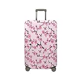Morbuy Funda Maleta Grande Mediana, Estampado de Flor Protectoras para Funda Maleta Cabina Antipolvo, Funda para Maletas de Viaje Elástica (Club 3,S (19-21 Inch Luggage))