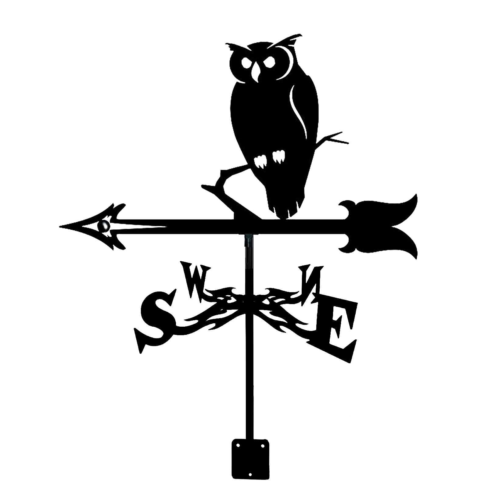 WIQUYBML Sailboat Eagle Puck Weathervane, Weather Vane Wind Direction Indicator Weathercock for Outdoor Garden Roof Paddock Decoratio