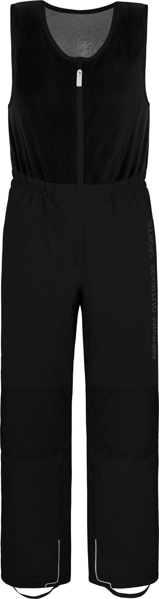 normani Unisex Kinder Winterhose - recycelte Latzhose mit Fleecebesatz - wasserdichte Skihose Thermohose Schneehose mit 3M Reflektoren - Wassersäule: 12.000 mm
