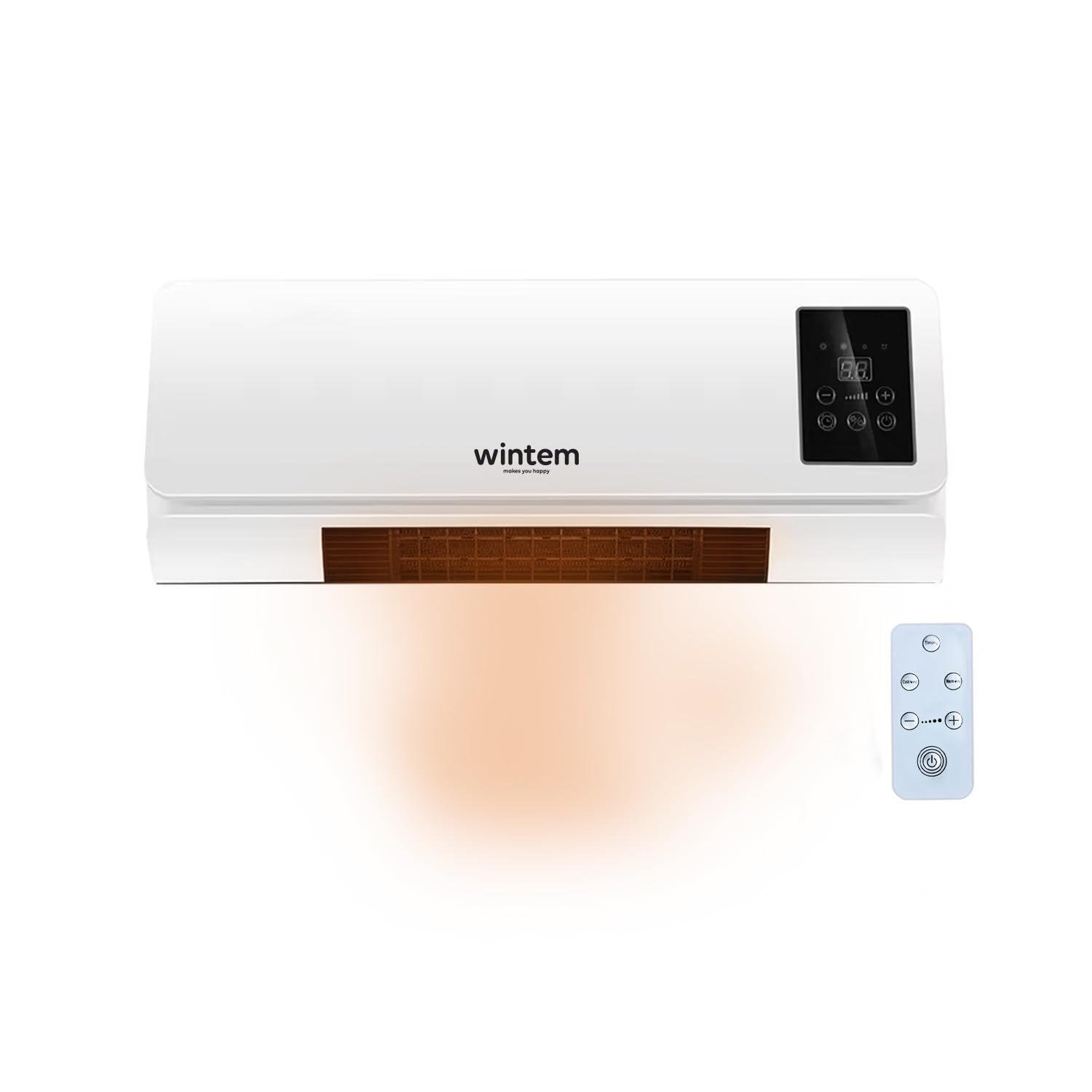 Avilia Termoconvettore Elettrico da Parete con Comodo Telecomando e Display LED Intuitivo 2000W - Alette Oscillanti per una Distribuzione Uniforme del Calore e Timer Fino a 6 Ore