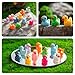 WEHOO 220 Pieces Mini Resin Duck Miniature Figures Micro Fairy Garden Landscape Aquarium Hide and Seek Prank Dollhouse Ornament Potted Plants Cake Decoration DIY Slime Craft Charms for Party Toys