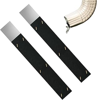 Downspout Silencer – Noise Reducing Gutter Insert 2 Pack | Adjustable Drainage Ditch Sound Dampening Pads, Water Flow Muffler for Roof Pipe Rain Channel Home Quiet Environment Use