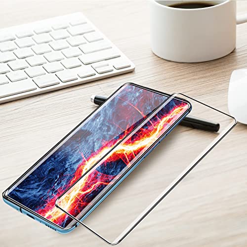 Image of STP FEEL Advanced Black Border Tempered Glass Protector For Oneplus 7 Pro /OnePlus 7T Pro | Full Glue Edge to Edge Screen Protector Guard Protector, Pack of 1