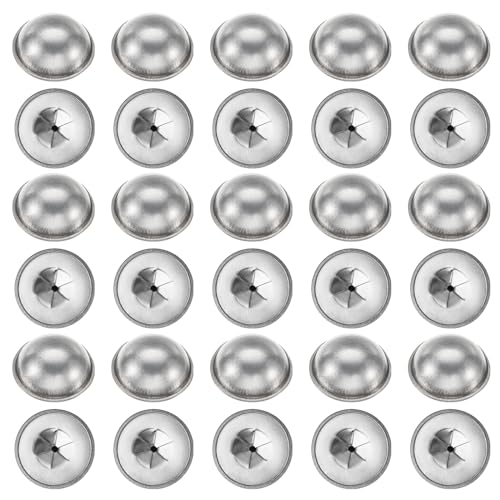 PATIKIL 30mm Galvanized Iron Insulation Dome Caps, 50pcs Insulation Cap Washers