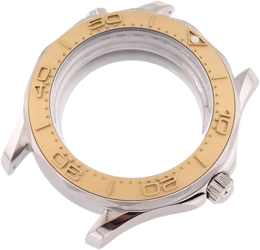 42mm Black 300 NH35 Case - Stainless Steel Watch Case for Automatic Mechanical Watches
