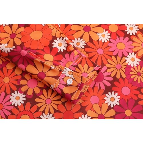 Mens 70s Shirt Long Sleeve Button Down Retro Disco Costume Hippie Outfit for Men4