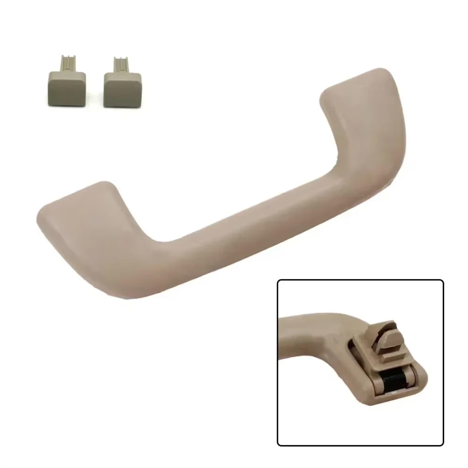 Tirador Techo Interno Compatible Con Toyota Para Land Para Cruiser Para Prado 2003-2009 1 Pieza Manija Auxiliar De Puerta Trasera Beige Con Clips 74610-13011-B1