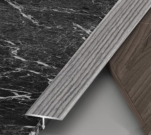 Aluminum T Molding Transition Strips for Laminate Flooring, 1.3" Wide, 2.7m (8.9ft) - Durable Metal Floor Transition for Carpet to Tile, Style 2