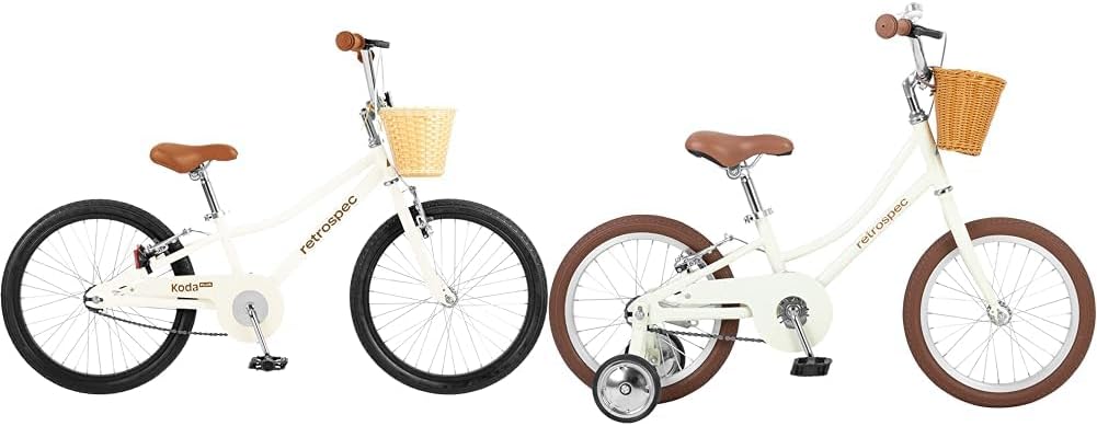 Retrospec Koda Plus Kids Bike for Boys & Girls Ages 6-8 Years - 20" Children's Bicycle & Beaumont Mini 16 Inch Kids Bike for 4-6 Year-olds with Cushioning Tires, V-Brakes