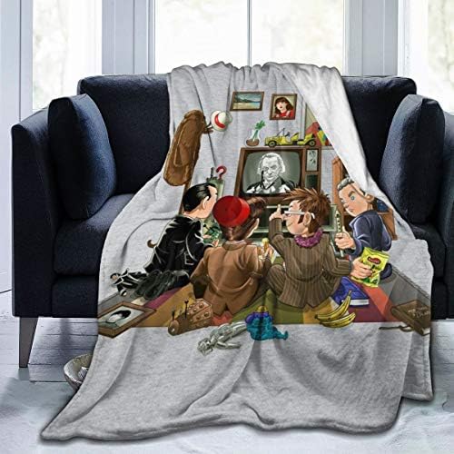 NUJSHF Doctor Who 50 Years Of The Doctor Fleece Flannel Throw Blanket Lightweight Ultra-Soft Warm Bed Blanket Fit Sofa Suitable, 130cm x150cm