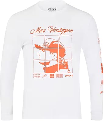 Castore Red Bull Racing F1 Max Verstappen Long Sleeve Puzzle T-Shirt