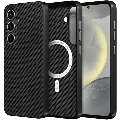 Coque fibre de carbone pour Samsung S25 X-level, étui ultra mince de qualité supérieure premium