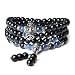 AmorWing 108 Mala Beads Obsidian Tibetan Prayer Bracelet/Necklace 6mm