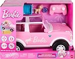 Hot Wheels RC Barbie Ford Bronco Remote-Control Toy Car, RC Vehicle with Puppy Accessory, Dog Bed & Bowl, Plus Stickers for Customization, Fits 2 Dolls