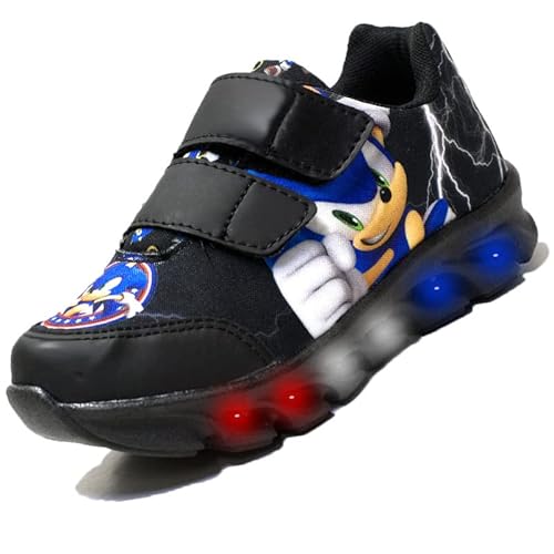 Kit Tenis Masculino De Led Mochila Chinelo Oculos Relogio Cor:Preto;Tamanho:34