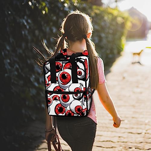 Sac à dos d'Halloween pour garçons rouge multicolore réglable - 7
