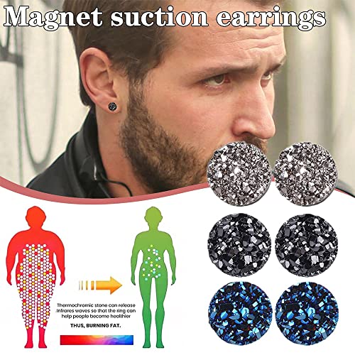 Atheniz Magnetology Earrings, Atheniz Magnetology Lymphvity Germanium Earrings, Magnetic Earrings For Men Women (10Mm,2 Pairs-1) #TOP2
