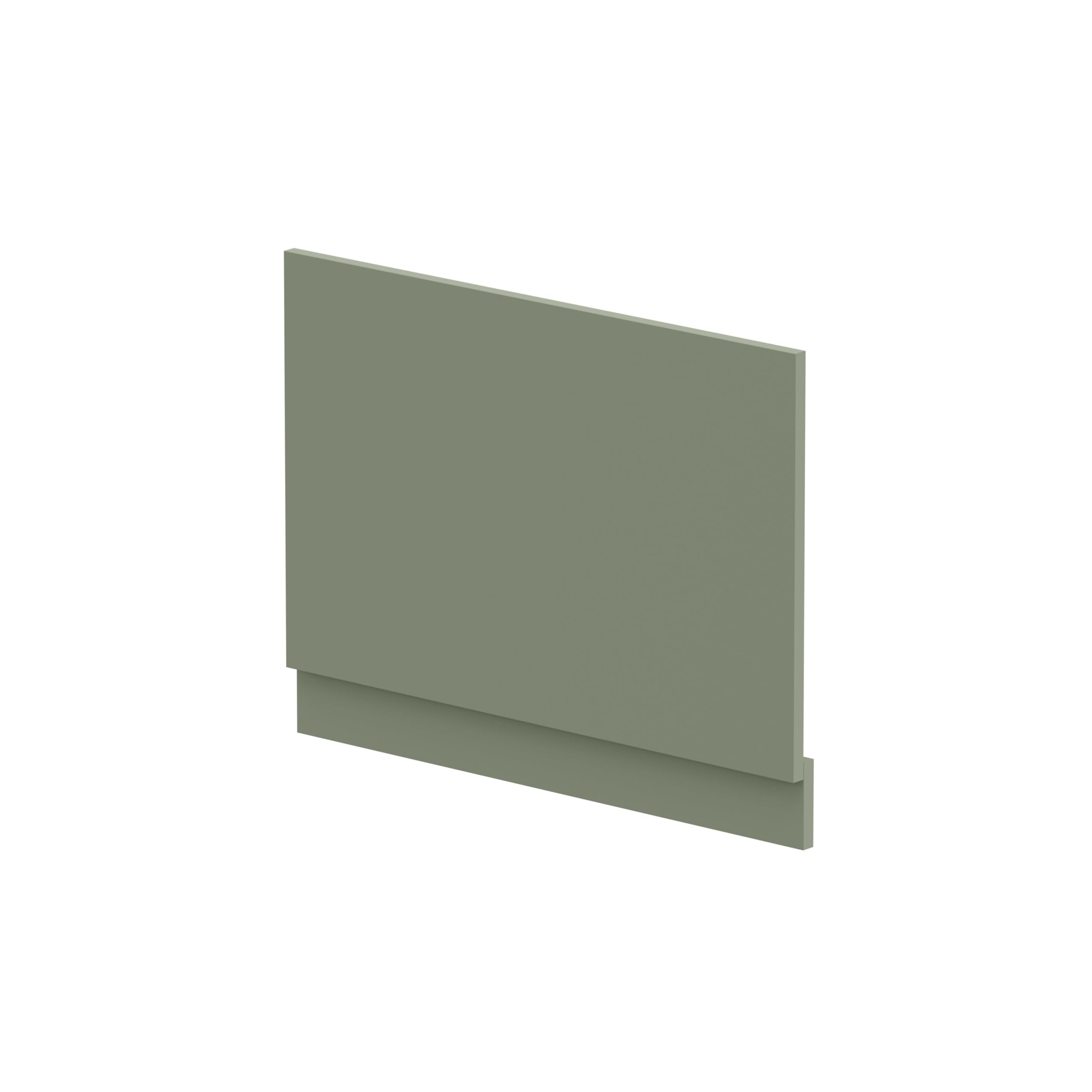 750Mm Bath Mdf End Panel & Plinth - Satin Green 5056462638041