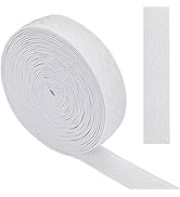 5/8 Inch Non-Slip Elastic Tape - Silicone Gripper Band For Sewing, 5 Yards White