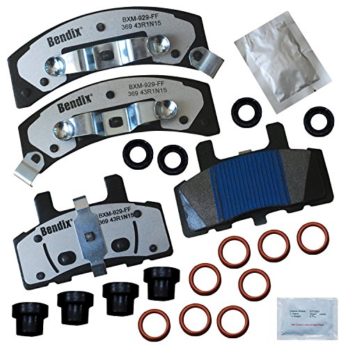 Image of Bendix Fleet Metlok MKD369FM Front Brake Pads for 60 Special,Commercial Chassis,DeVille,Escalade,Fleetwood,Astro,Blazer,C1500,Suburban,C2500,Express 1500,2500,K1500,K2500,Silverado,Tahoe,Ram Safari