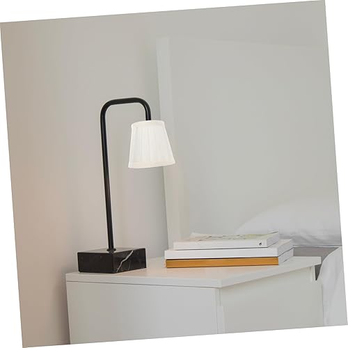 Miniatura 4 de KALLORY Pantalla de lámpara plisada, pantalla de tela de barril con clip en cubierta de lámpara pequeña de repuesto para lámpara (caqui)