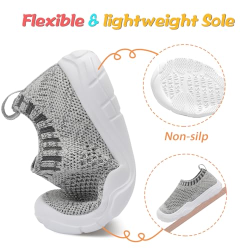 Image of JOINFREE Toddler Boys Girls Sneaker Slip On Shoes Kids Lightweight Breathable Walking Shoes