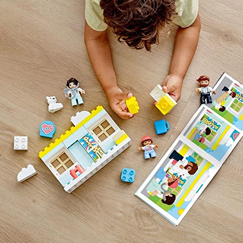 Image of LEGO 10968 Duplo The Medical Visit, Building Game Large Bricks, Educational Learning Toy for Babies and Children from 2 Years Old