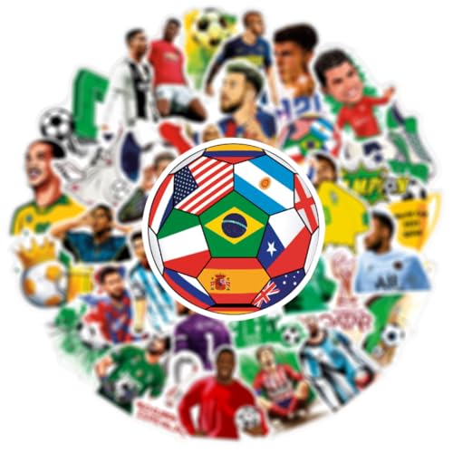 Soccer Stickers for Water Bottles Laptops Soccer Gifts for Girls World Cup Sticker Football Stickers Goodie Bags Stuffers Party Favors Soccers Favors