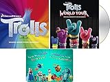Trolls 1 and 2 World Tour: Movies Soundtracks CD Collection with Bonus Art Card