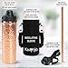 Kamojo Copper Water Bottle for Drinking - Hammered 100% Pure Copper Tumbler with Push Button Lid, Removable Insulating Sleeve & Straw - Handcrafted 32 fl oz Ayurvedic Cup for Water